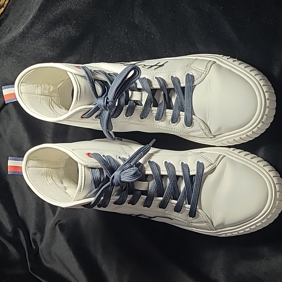 Tommy Hilfiger Women's Lace Up Sneakers White Boots Pre loved good cond sizes9m - Picture 2 of 8